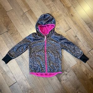 THERM - VGUC 4T Leopard Zip Up Jacket